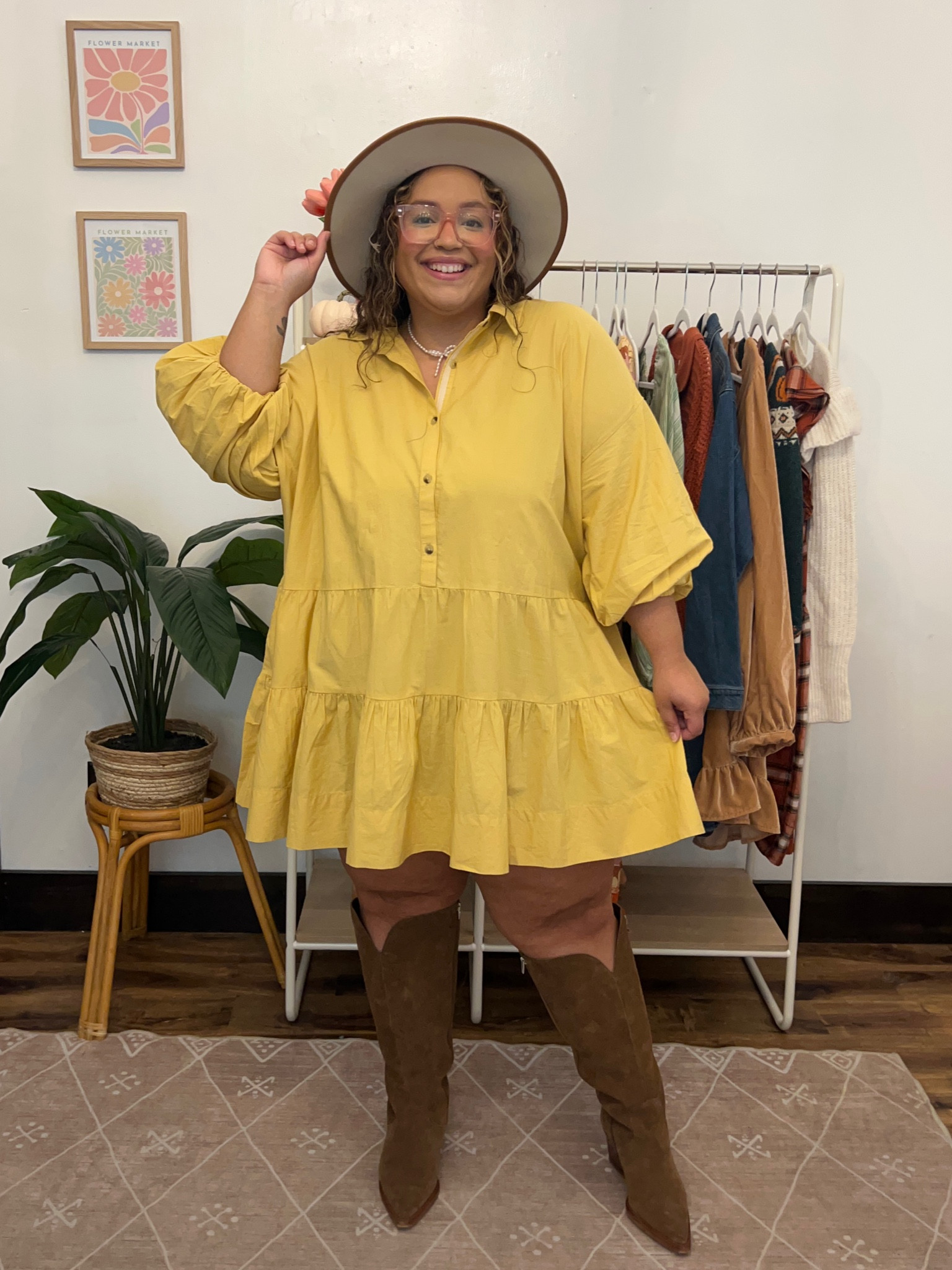 Free people style - XL fall dress with Dolce vita boots extra wide calf 

#LTKPlusSize #LTKSeasonal #LTKFindsUnder100