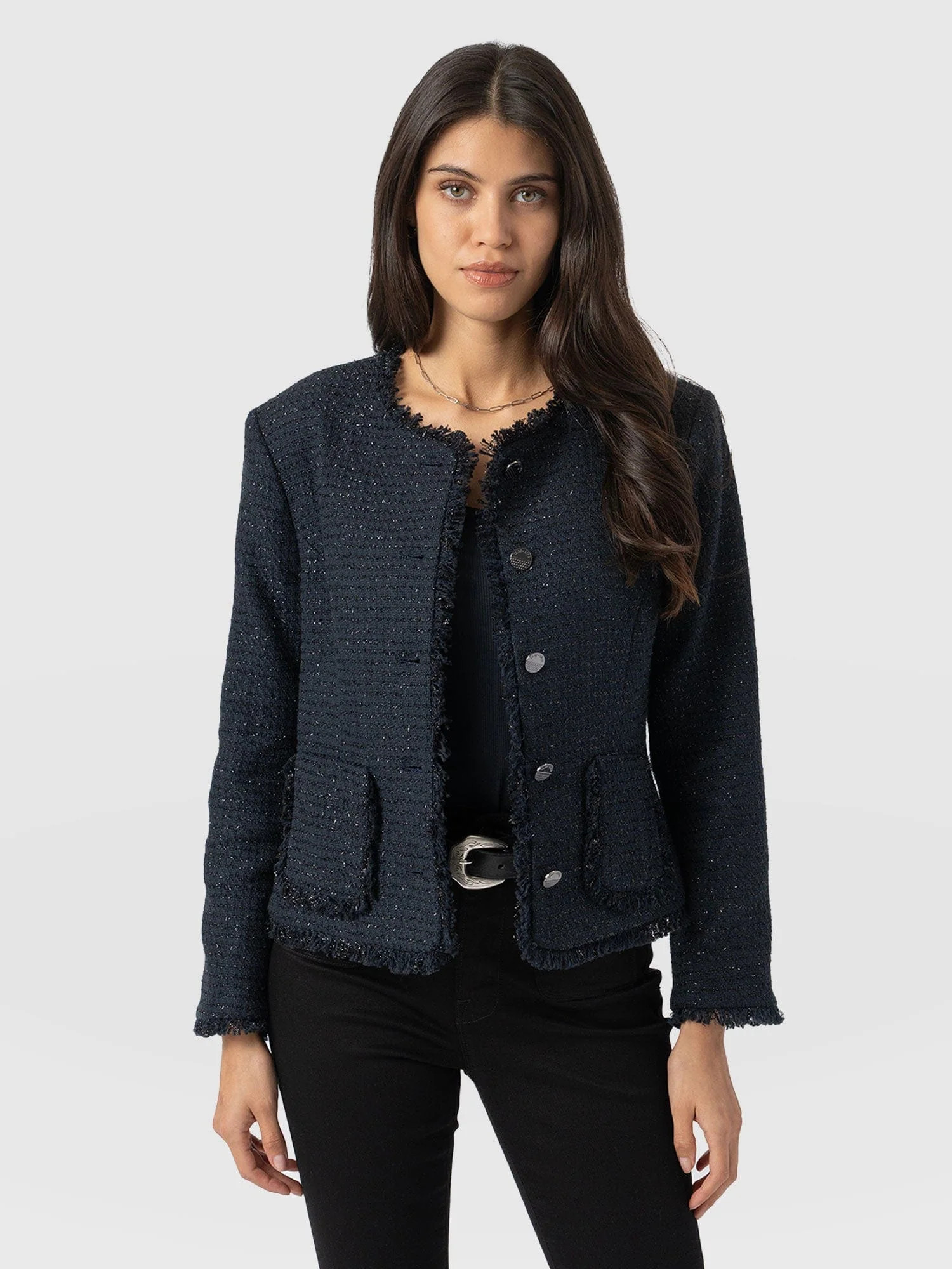 Ashby Jacket - Navy | Saint + Sofia