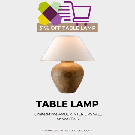 AMBER INTERIORS LAMP ON SALE NOW AT WAYFAIR 

#LTKhome #LTKCyberweek #LTKsalealert