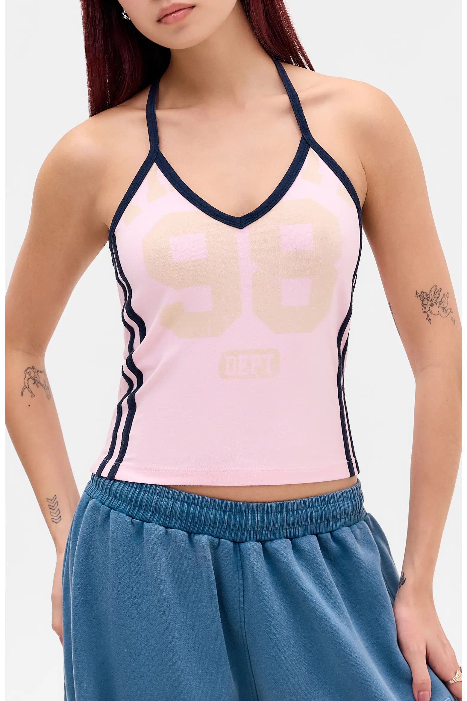 BDG Urban Outfitters '98 Stretch Cotton Graphic Halter Top (Women) | Nordstrom | Nordstrom