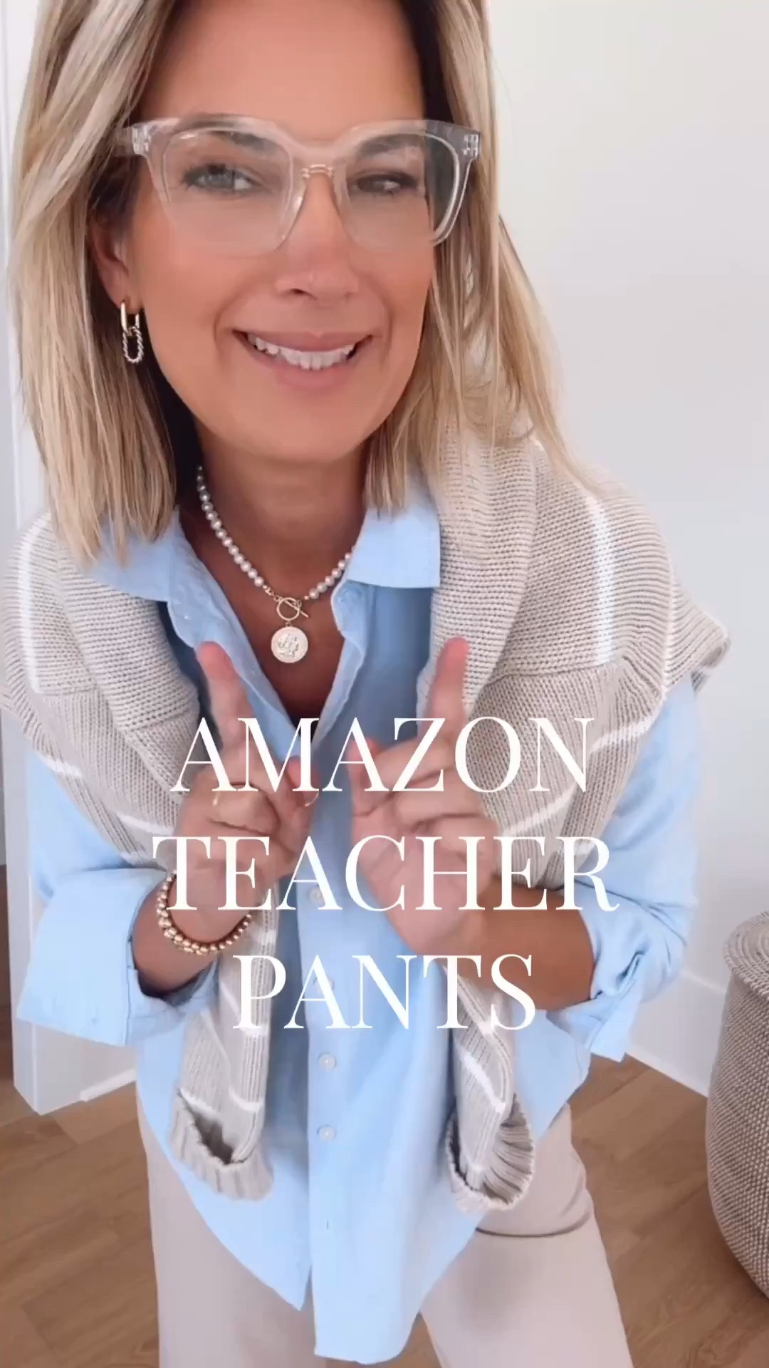 Comfy teacher pants. Leggings material with a pant fit. Easy for getting up and down off the floor. True to size. Teacher outfit.

#LTKWorkwear #LTKOver40 #LTKTall