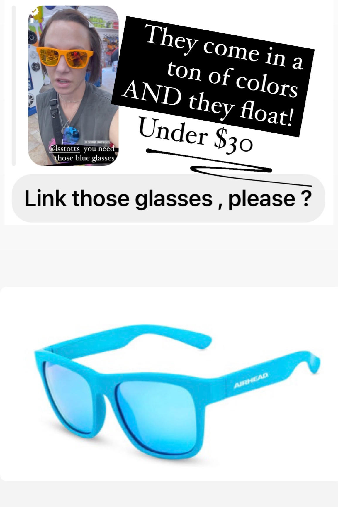 Sunglasses are linked!  

#LTKSeasonal #LTKswim #LTKtravel