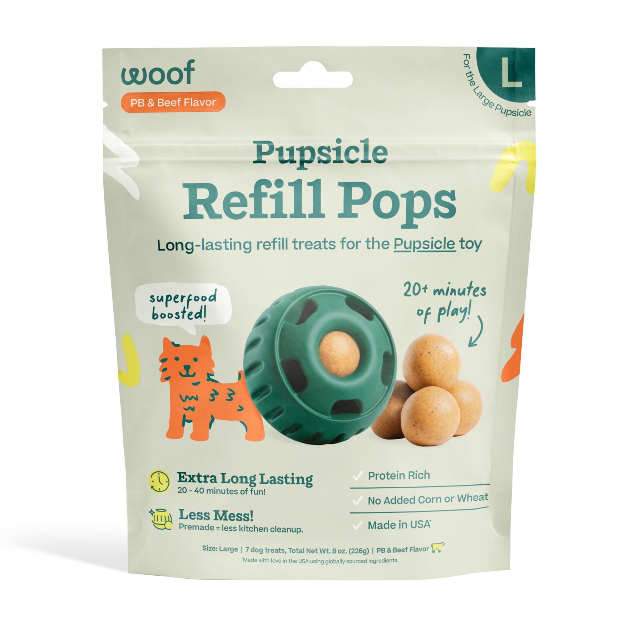 Woof Large Pupsicle Pops - Package of 7 Beef | REI