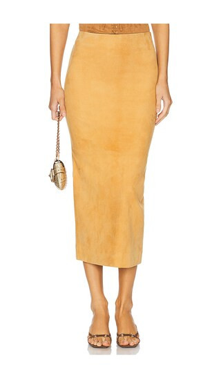 SPRWMN x REVOLVE Tube Skirt in Mustard. - size XS | Revolve Clothing (Global)