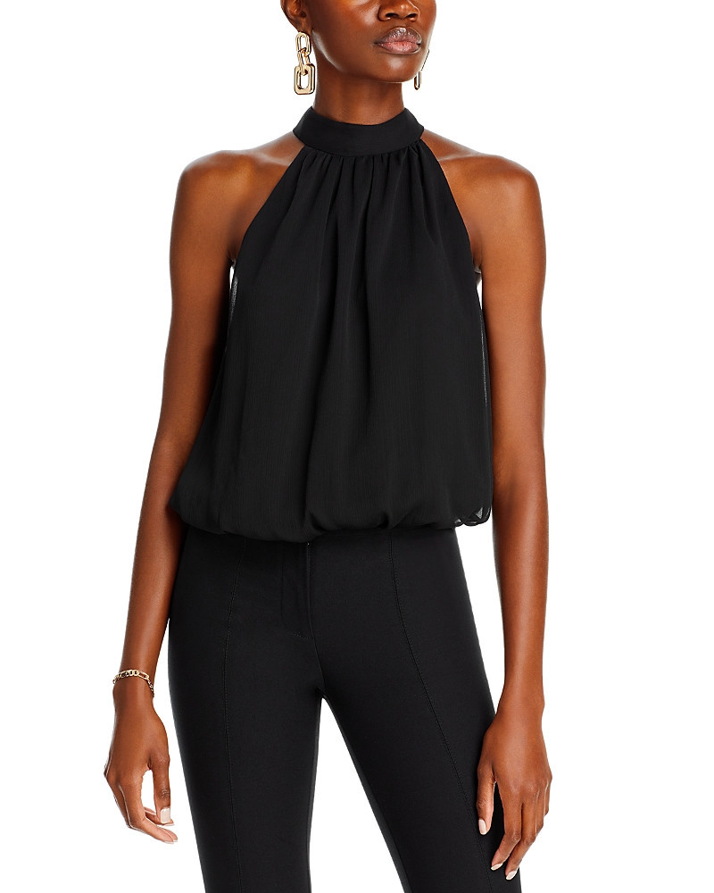 Alice and Olivia Maris Halter Neck Top | Bloomingdale's (US)