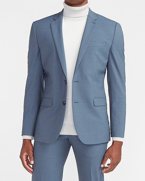 Extra Slim Dusty Blue Modern Tech Suit Jacket | Express