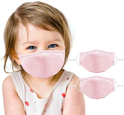 Premium Toddler Face Mask (2 Pack) Cute Girls Face Mask - 3 Layers Washable Reusable Adjustable N... | Amazon (US)