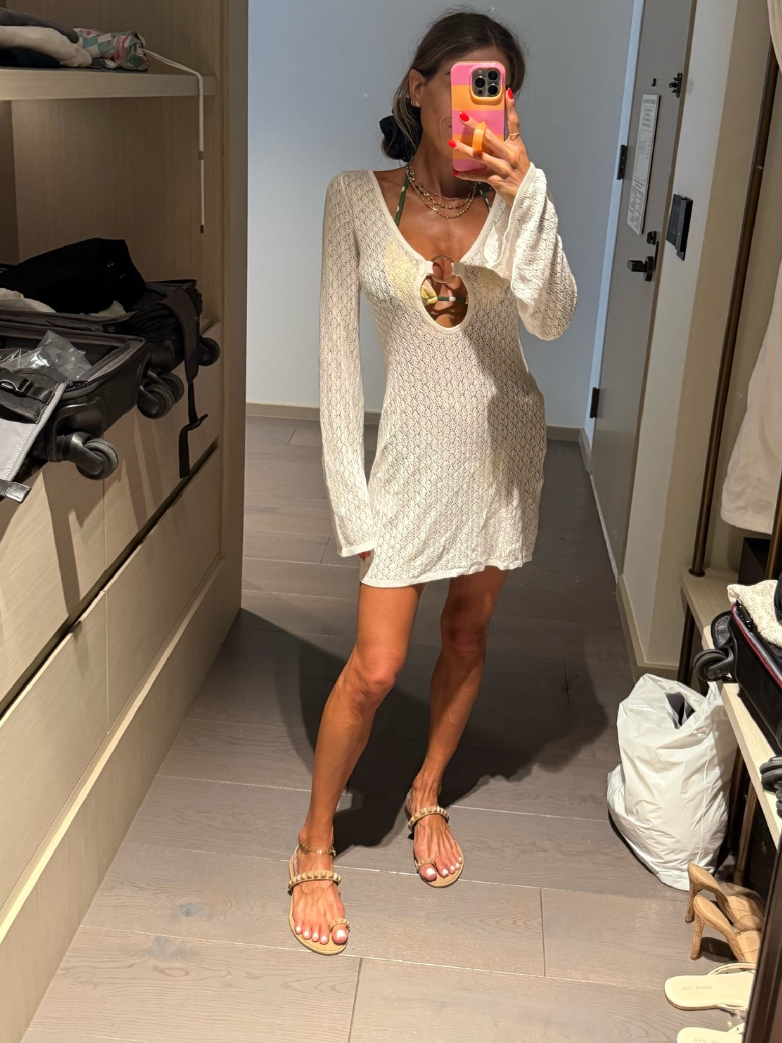 Chic cover up wearing xxs 
Vacation outfit

#LTKPetite #LTKSwim