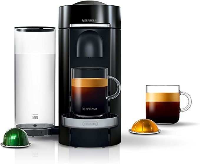 Nespresso VertuoPlus Deluxe Coffee and Espresso Machine by De'Longhi, Piano Black | Amazon (US)