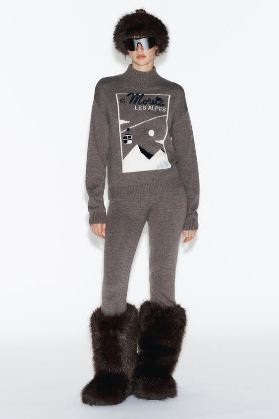 90% WOOL SKI COLLECTION JUMPER | Zara US