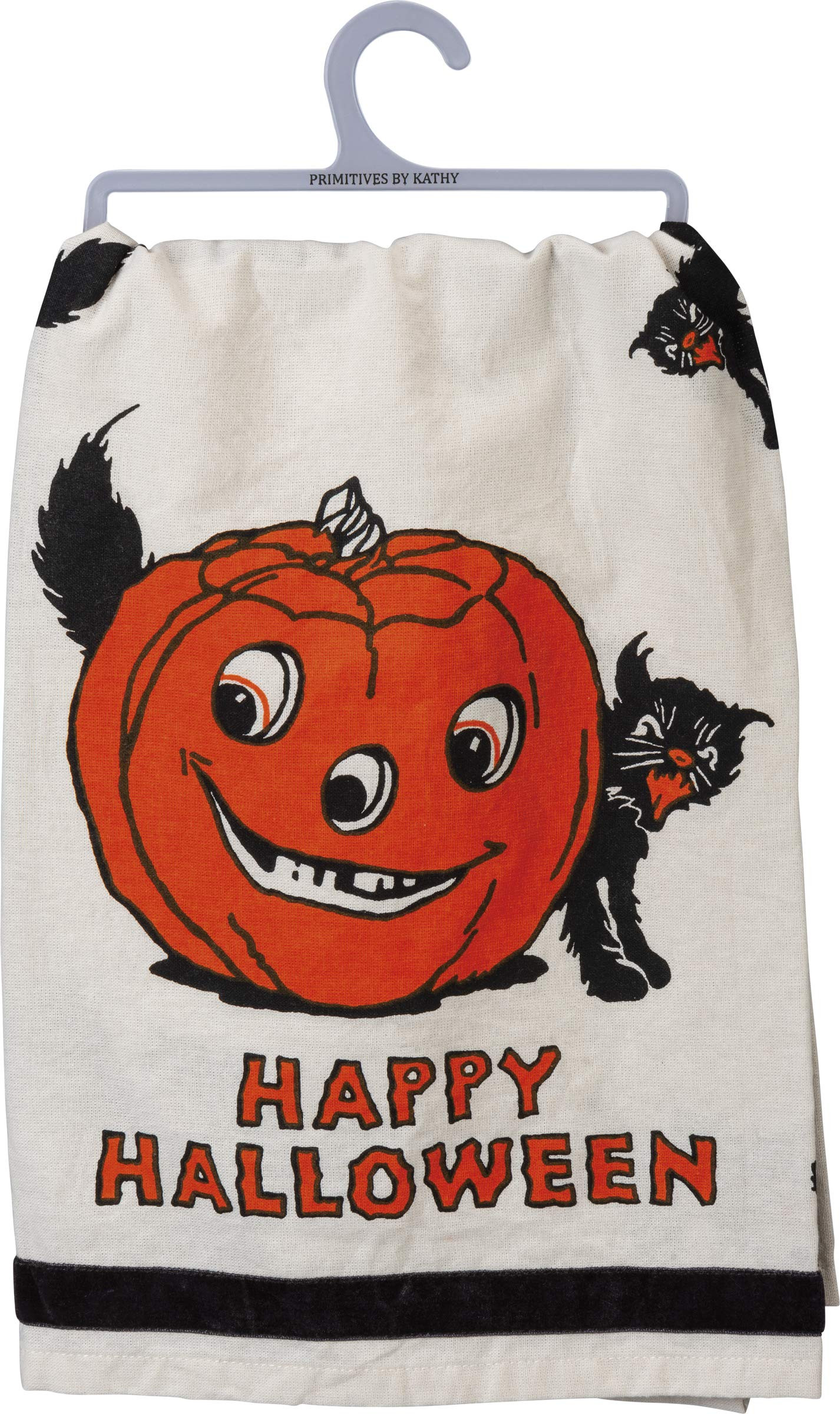 Primitives by Kathy Retro-Inspired Halloween Dish Towel, 28 x 28-Inch, Happy Halloween | Amazon (US)