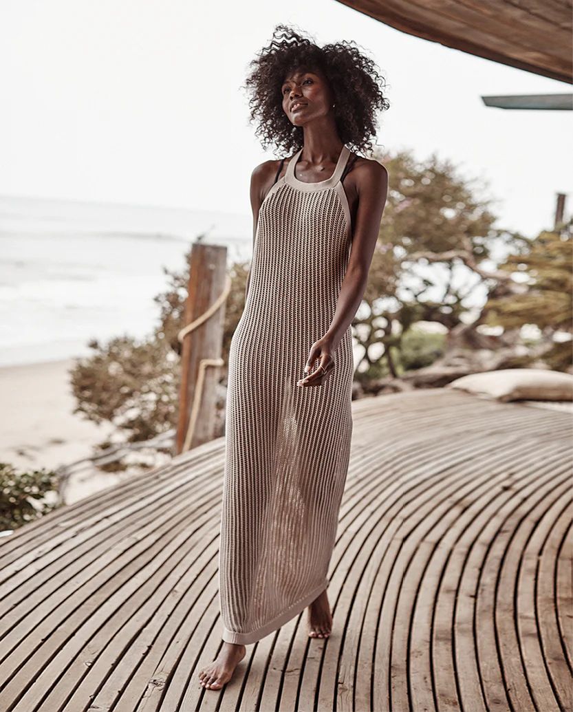 Light and breezy, our Crochet Halter Dress hugs your body without being too clingy. You'll love t... | SummerSalt