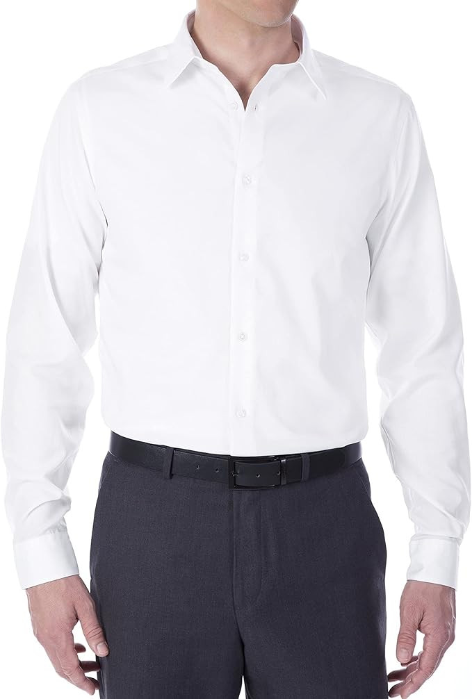 Calvin Klein Men's Dress Shirt Slim Fit Non-iron Herringbone | Amazon (US)
