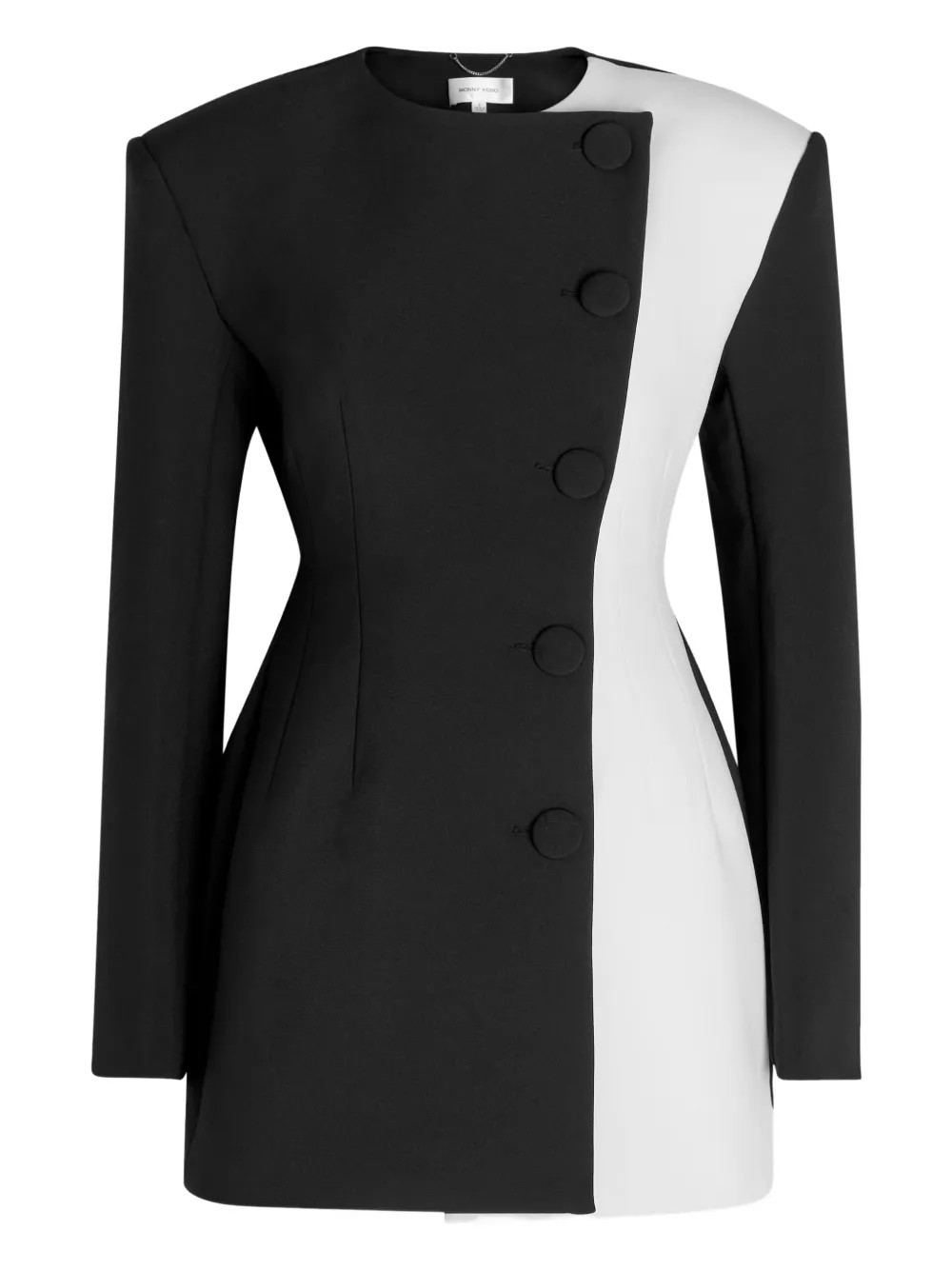 button colour-block mini dress | Farfetch Global