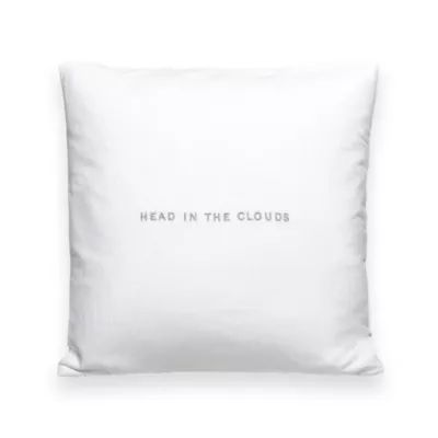 kate spade new york Words of Wisdom 16-Inch Square Throw Pillow in White | Bed Bath & Beyond | Bed Bath & Beyond