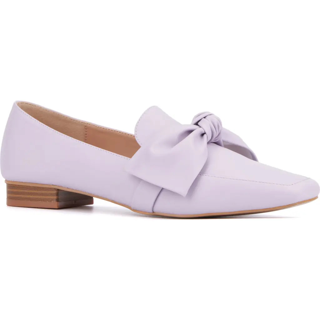 NEW YORK AND COMPANY Dominica Bow Loafer in Lilac at Nordstrom Rack, Size 8 | Nordstrom Rack