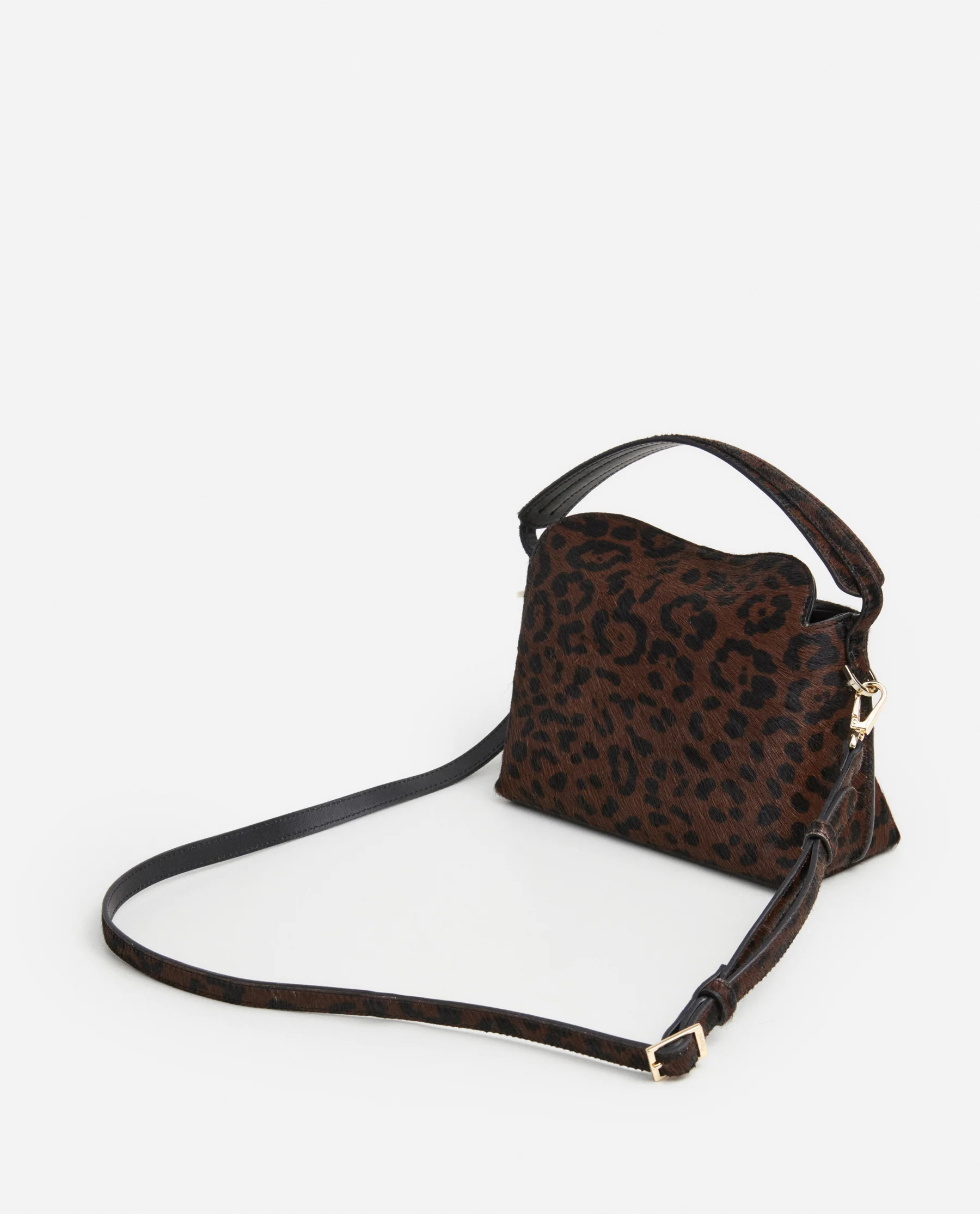 Hanna Mini Bag Leather Hair Leo Bag | Flattered