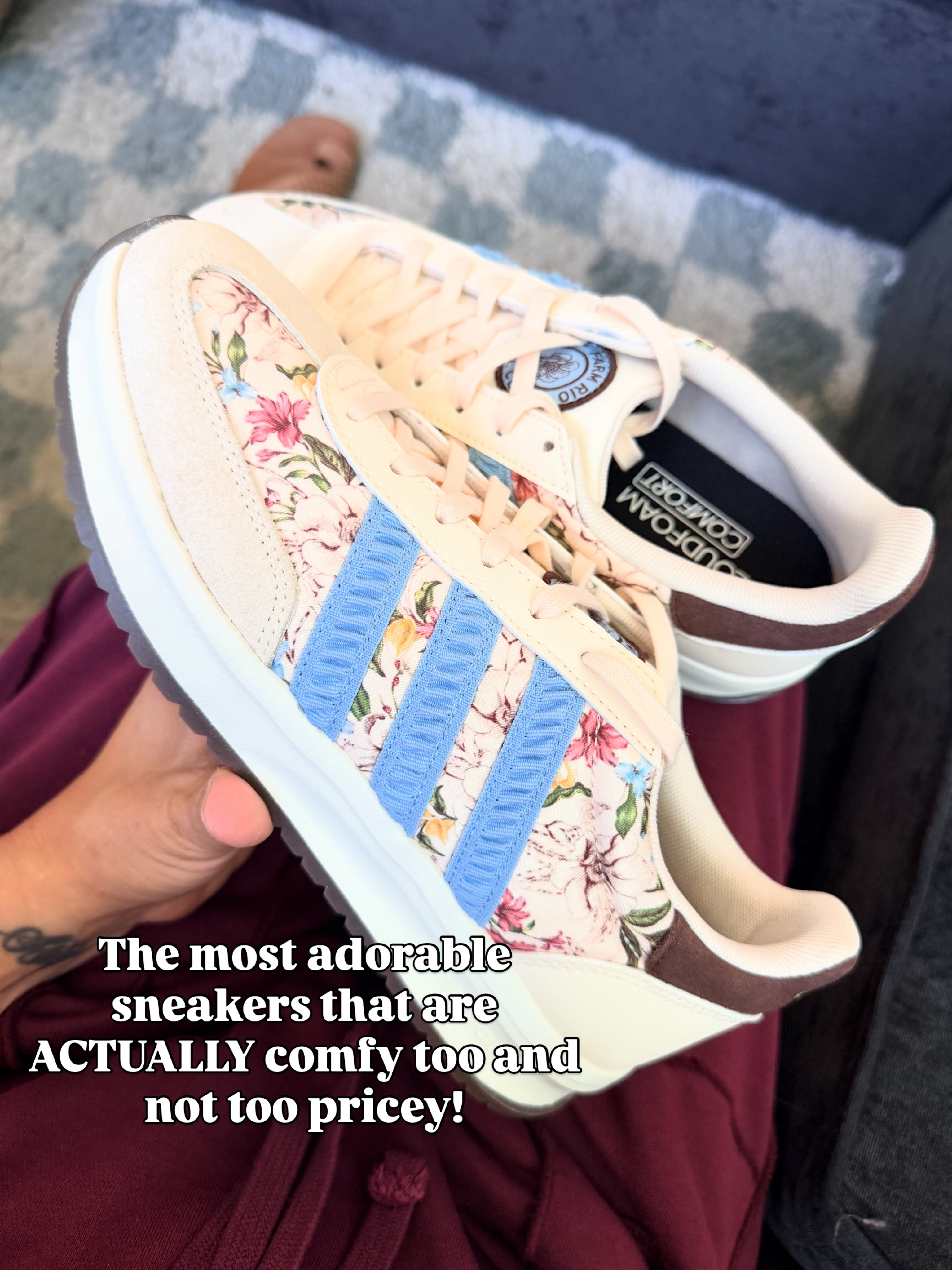So fun! I get so many compliments on them, and you'd be surprised how many outfits they go with!
#sneakerhead #sneakers #floralshoes 

 #LTKmomlife #LTKActive #LTKOver40