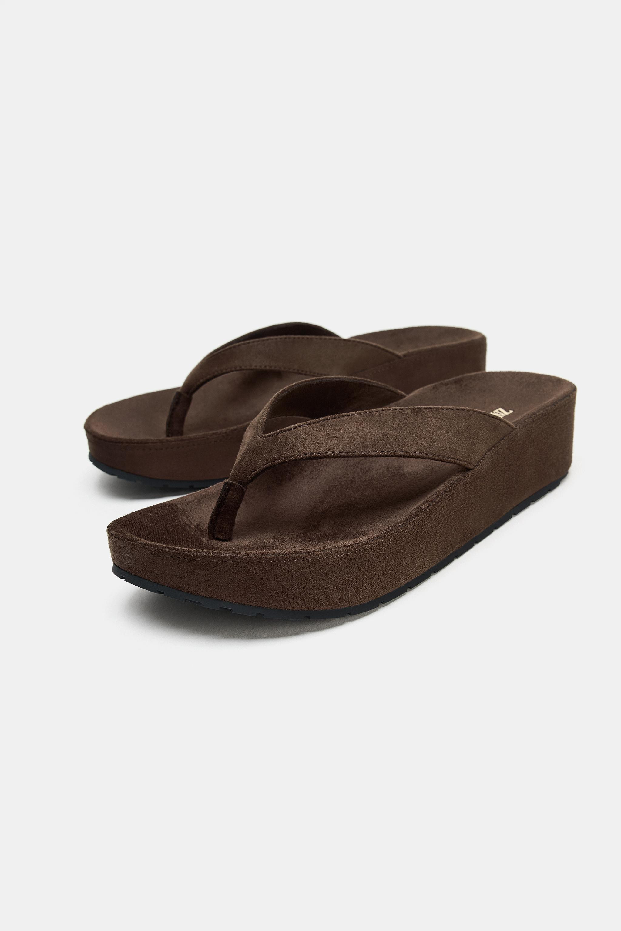 STRAP PLATFORM SANDALS | Zara Canada