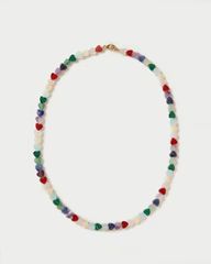 Darby Rainbow Heart Stone Necklace | Loeffler Randall