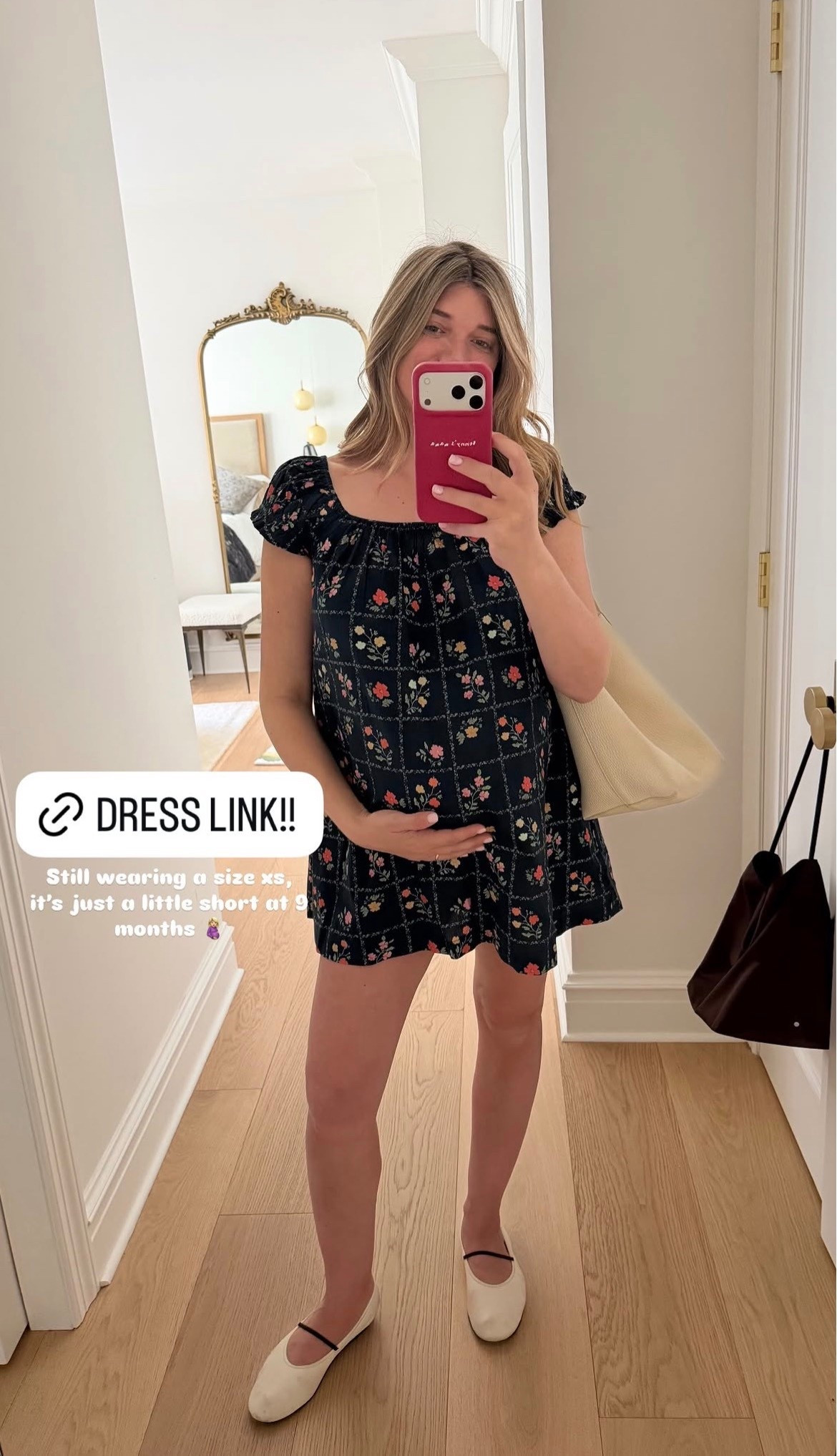 OOTD! Wearing an XS in the dress, a little short on me at 9 months 🫶🏻

#LTKootd #LTKSeasonal #LTKBump