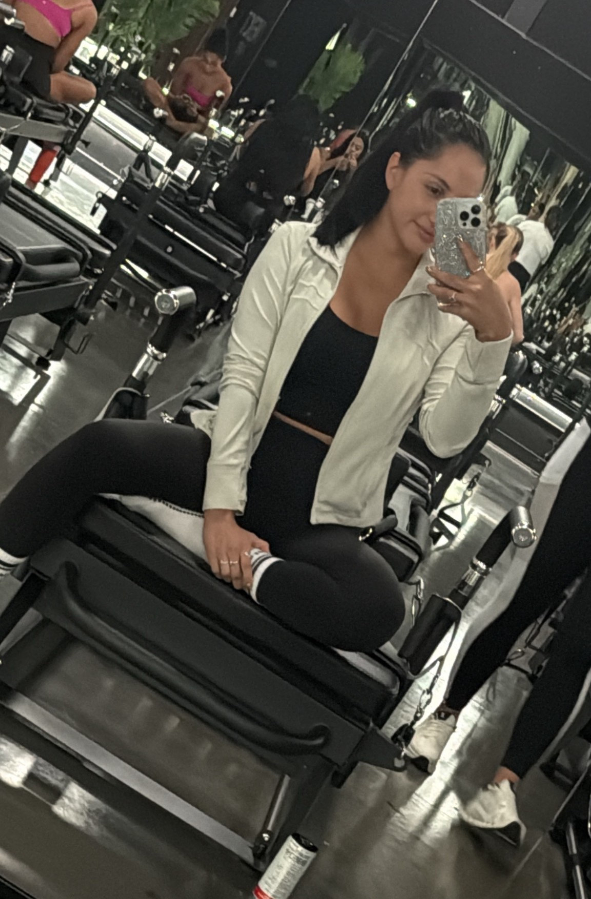 Pilates Workout Set
Top size 6 
Bottoms size 4
Zip up jacket size 6 

#LTKActive