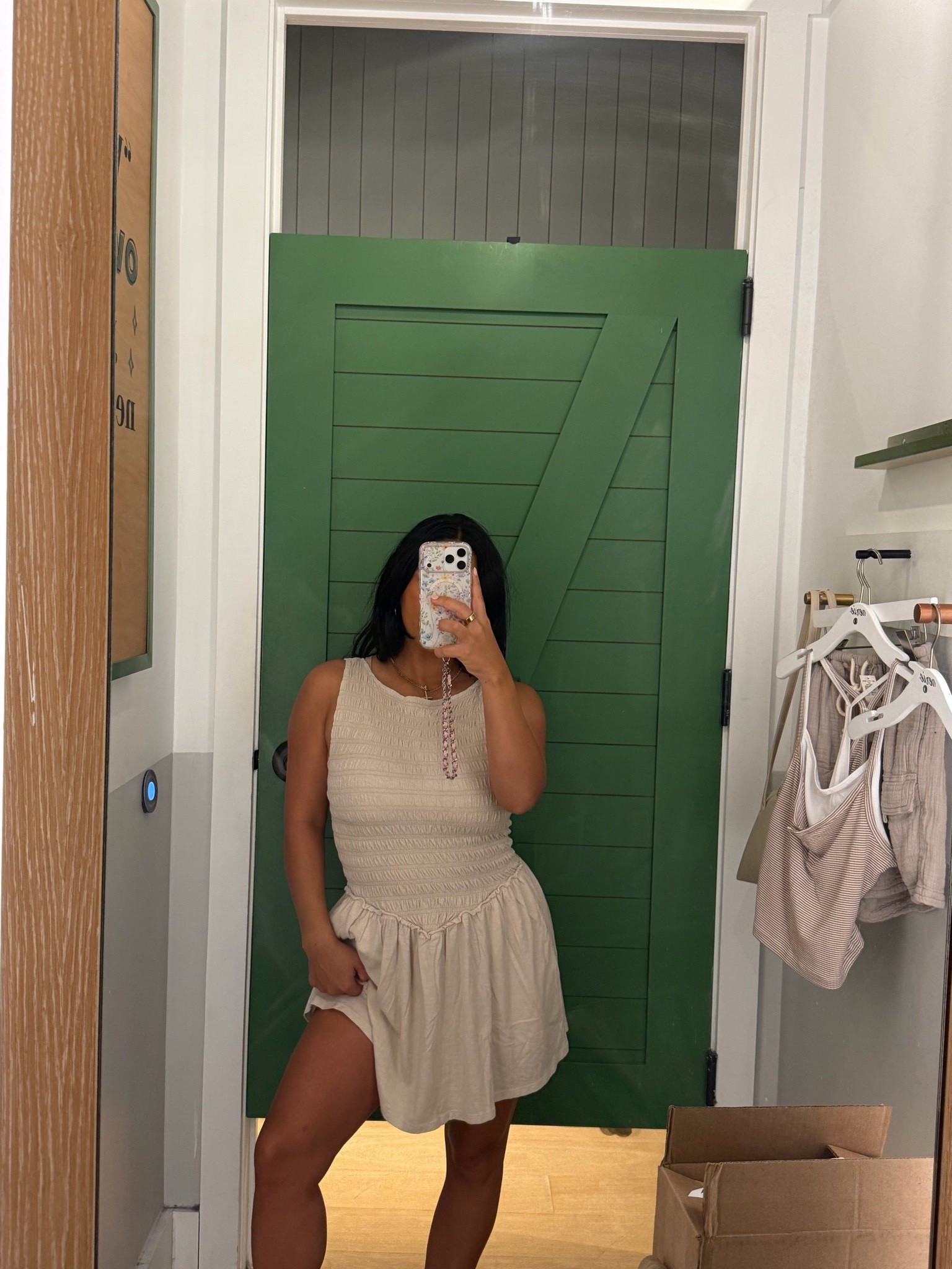 Sooo cute!! Wearing XS 

Smocked dress
Summer dress
Aerie sale 
Try on haul 
Dress 
White dress

#LTKSaleAlert #LTKmomlife #LTKgrwm