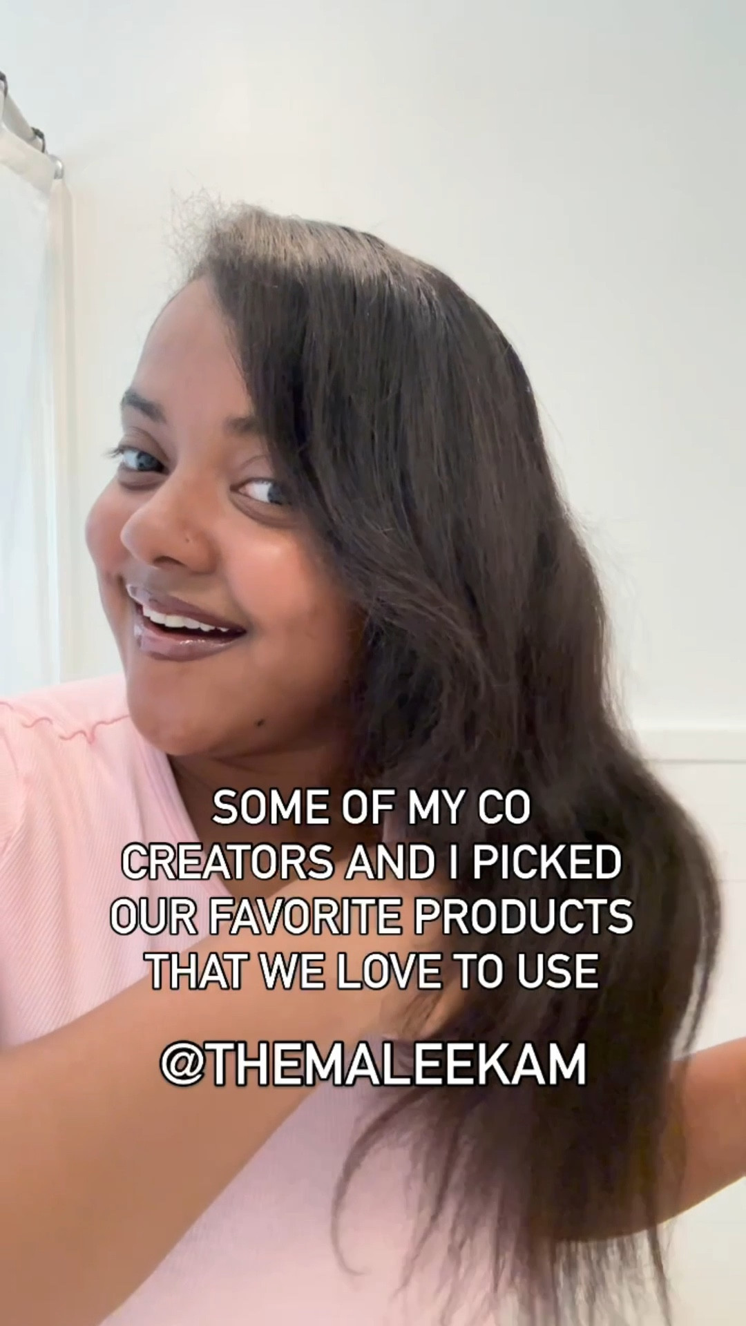 My co creators and I picked our favorite products to use and we hope you try and love these products 
Natural hair straightener/ straightener brush ,  Blooms products and Mary Ruth’s Vitamins. 