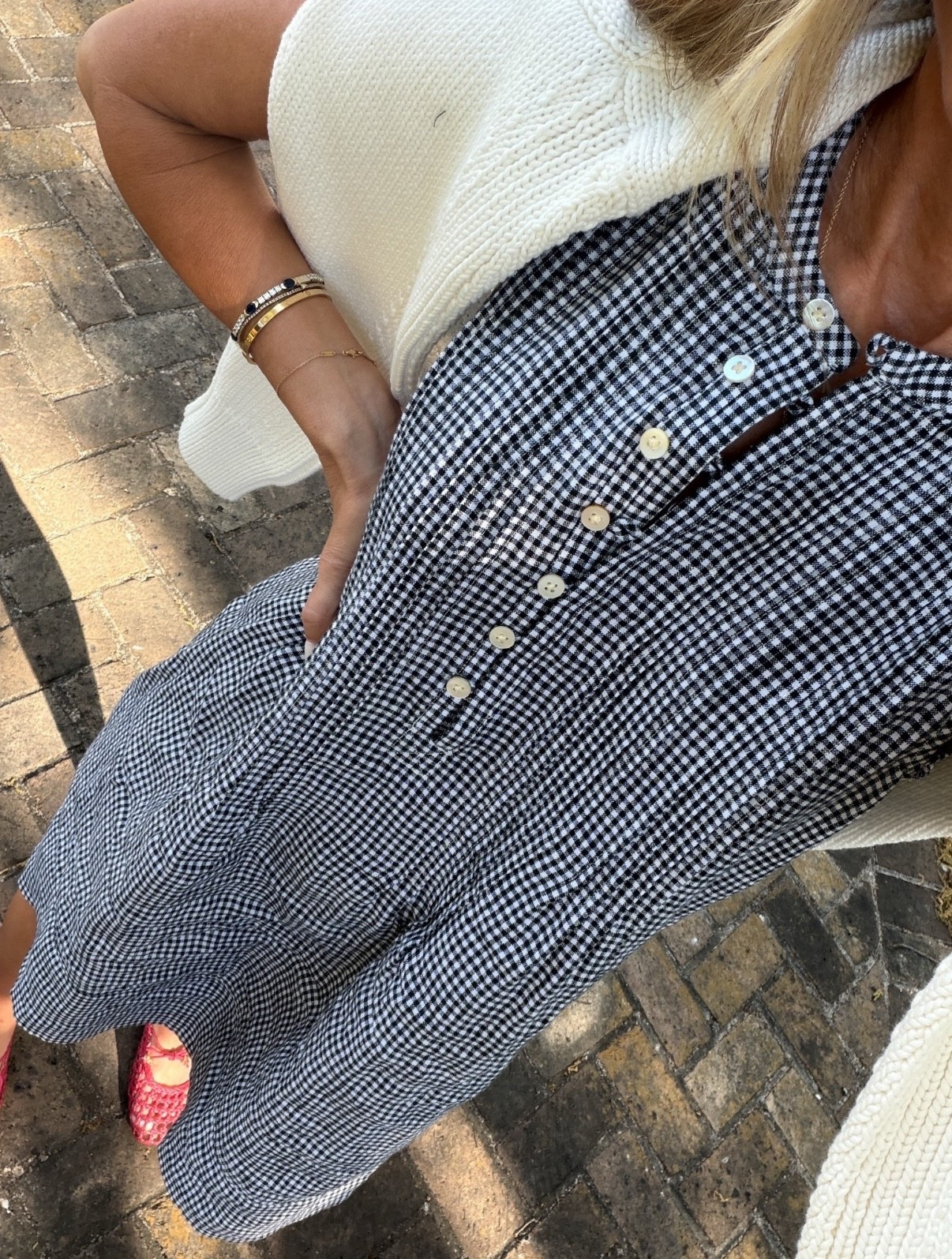 I’m 5’6’’. Quince b&w dress wearing size XS

#LTKootd #LTKgrwm #LTKSeasonal