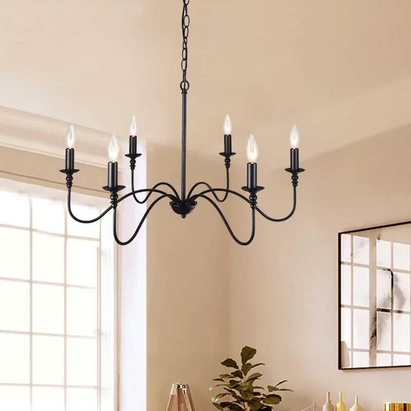 6-Light Farmhouse Candle Chandelier | Wayfair North America