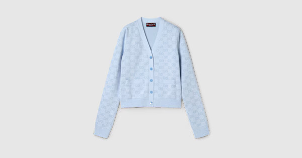 Gucci Fine cotton GG jacquard cardigan | Gucci (US)