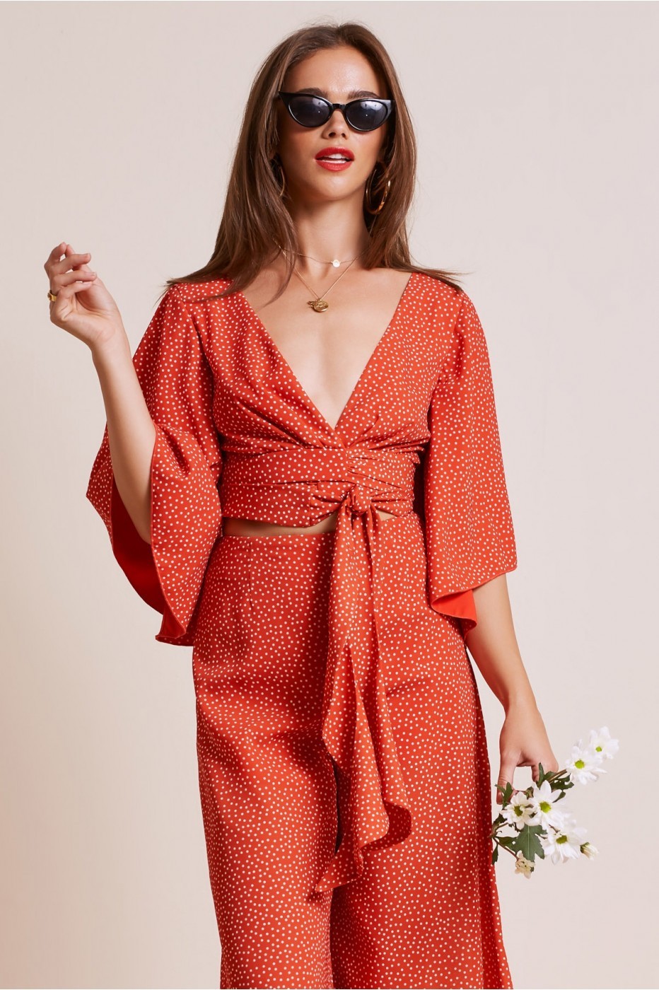 FINDERS KEEPERS SOLAR TOP red polka dot | BNKR (Global)