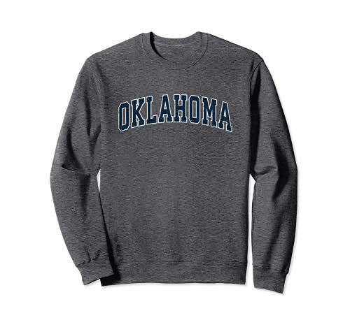 Oklahoma OK Vintage Sports Design Navy Design Sweatshirt | Amazon (US)