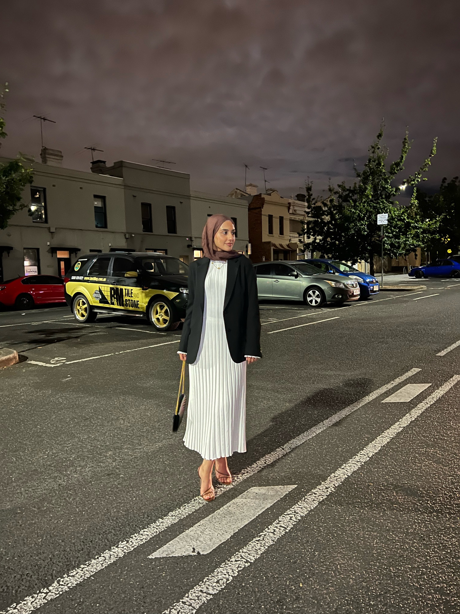 DISSH dress with a blazer & heels, quick easy and warm dinner outfit! 

#LTKstyletip #LTKFind #LTKshoecrush