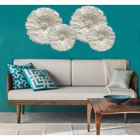 Set Of 4 White Juju Hats, Top Quality, Feather Wall Hanging, Home Decor, Handmade, Art, Hanging Art | Etsy (US)