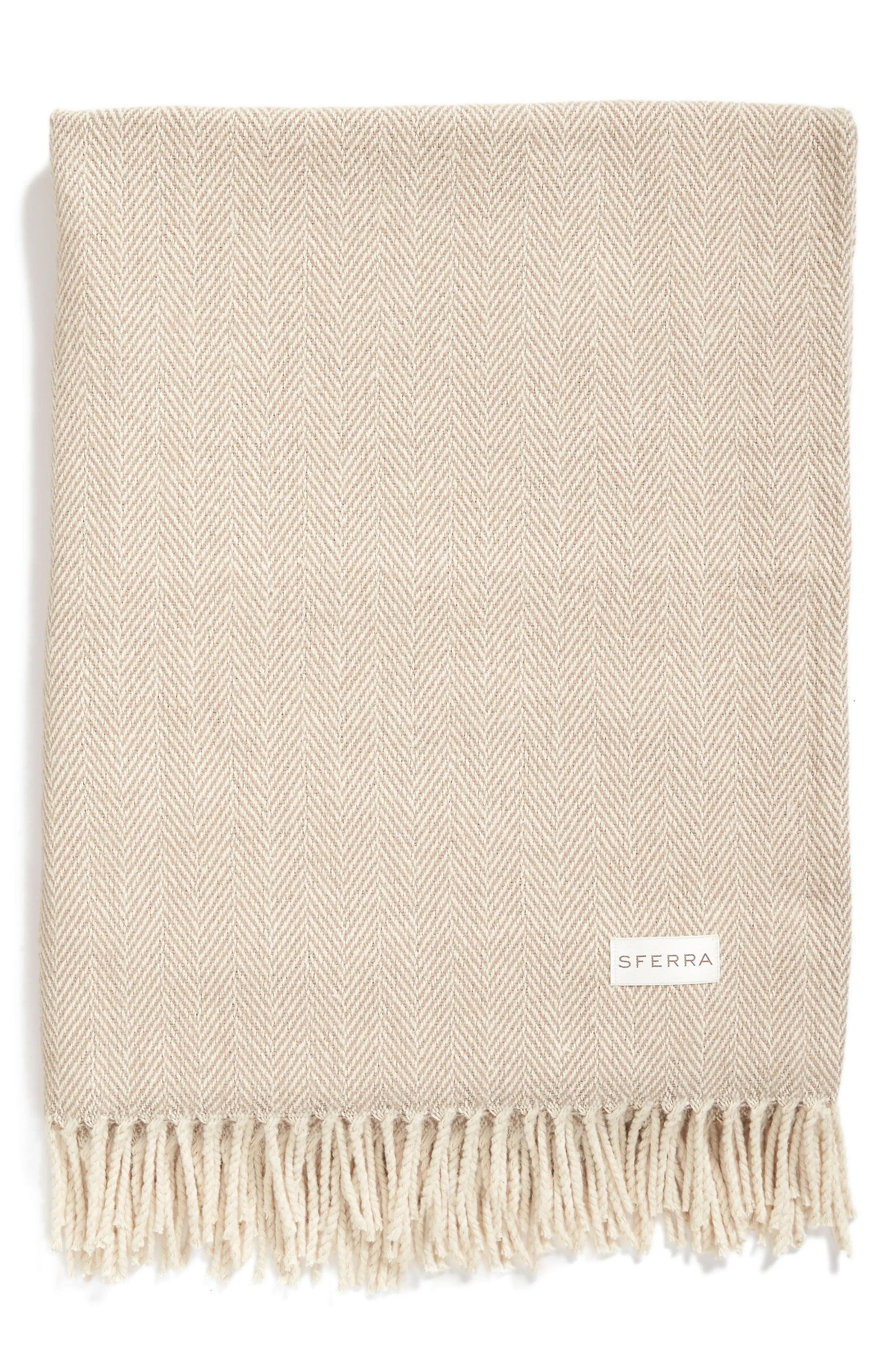 Sferra Celine Throw, Size One Size - Beige | Nordstrom