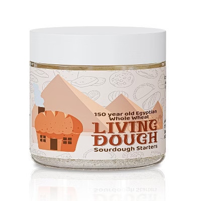 Living Dough 150 Year Old Egyptian Whole Wheat Sourdough Starter – Active Organic, Live Culture for Artisanal Baking: Bread, Pizza, Waffles & More | Target