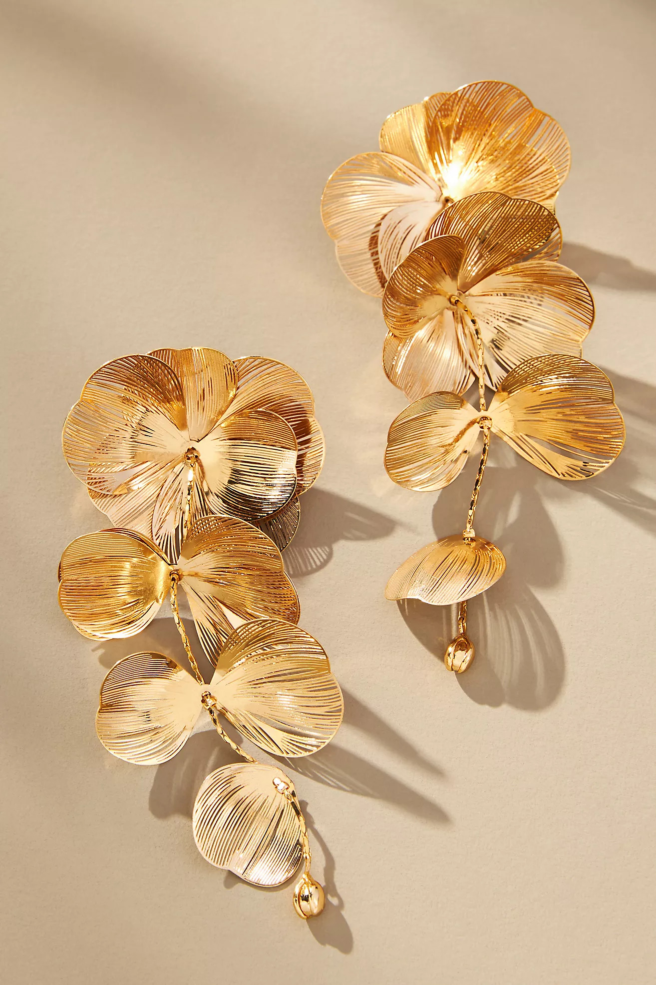 Tiered Floral Drop Earrings | Anthropologie (US)