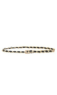 8 Other Reasons Leather Chain Belt in Gold & Black from Revolve.com | Revolve Clothing (Global)
