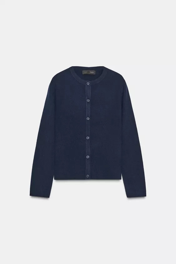 BASIC KNIT BUTTON CARDIGAN | Zara Canada