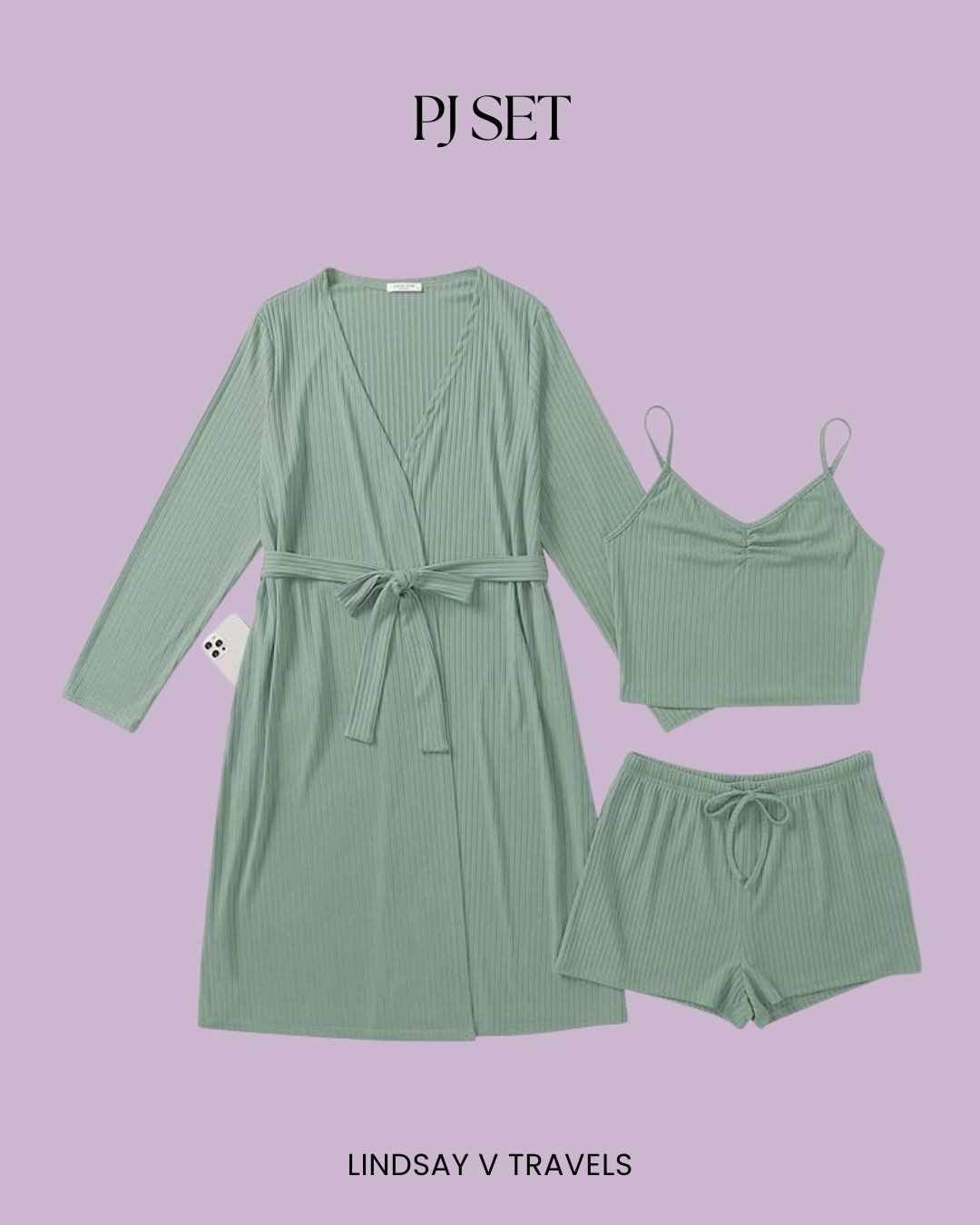 Sage & cozy 🌿 The color + comfort combo is unmatched—shop this 3-piece pajama set! 

 #LTKSeasonal #LTKFindsUnder50 #LTKFindsUnder100