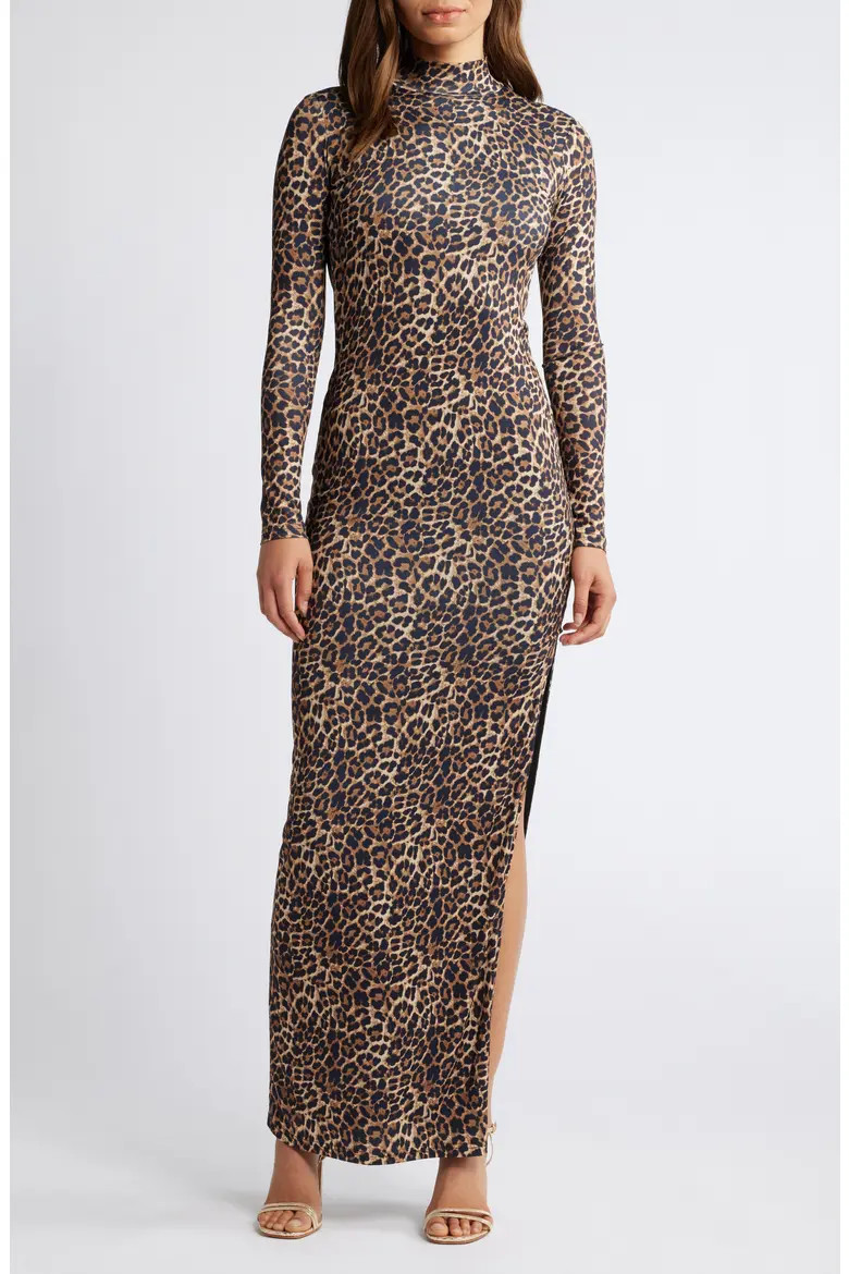 bebe X Ciara Long Sleeve Open Back Chain Maxi Dress (Women) | Nordstromrack | Nordstrom Rack