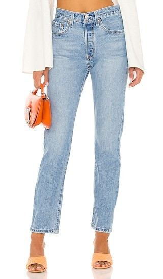 LEVI'S 501 Straight in Blue. - size 24 | Revolve Clothing (Global)