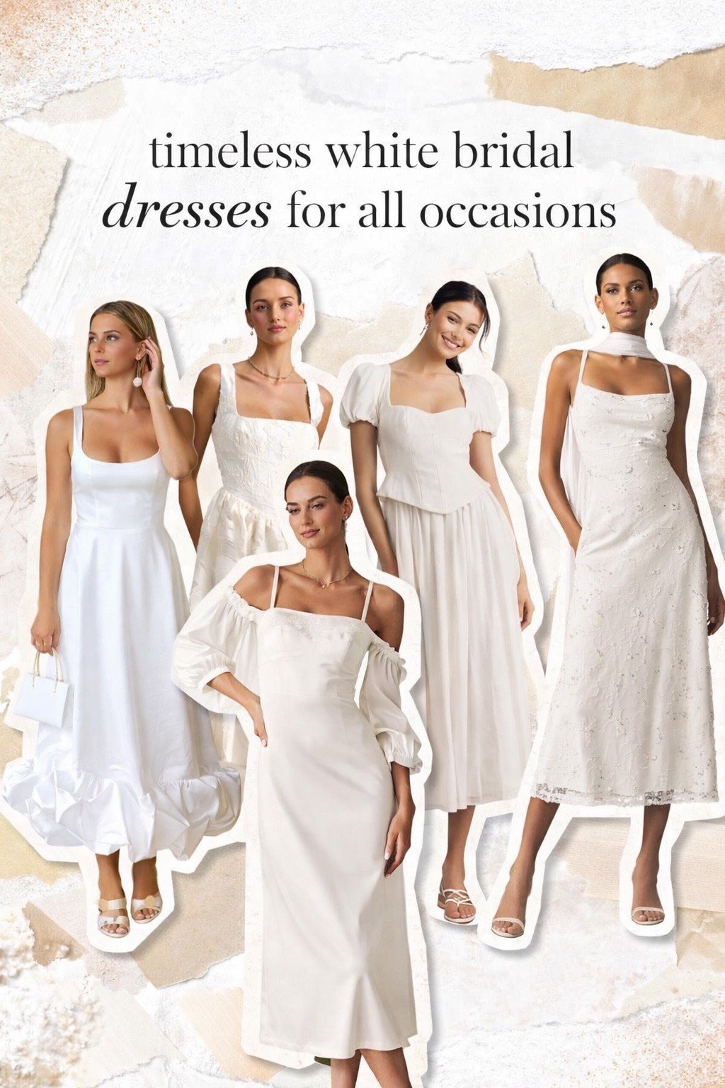 Weather for your engagement photos, welcome party or anything else bridal. Here are some staple elevated white dress ideas. 

#LTKWedding #LTKootd