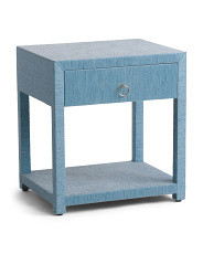 1 Drawer Raffia Side Table | Marshalls