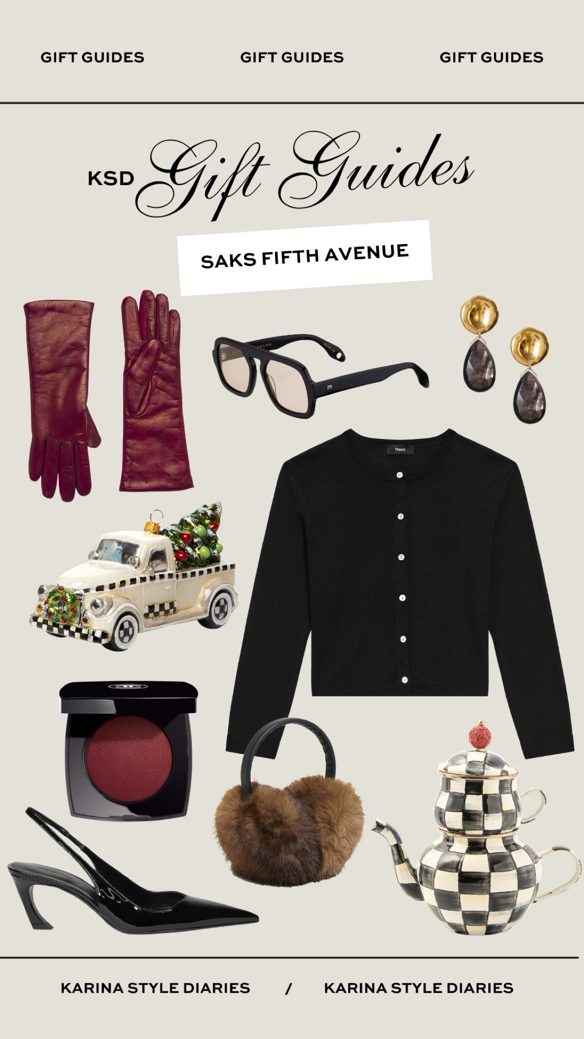 Holiday Gifts for the Classy Gal 😍 If you want to get something really special and unique, Saks is the place to go. These winter gloves would add a luxe and pretty feel to the long season ahead. I’m also swooning over this wool blend cardigan, which would truly go with every winter outfit! Plus, I’m linking some decor finds for the home lover, including the prettiest Christmas ornament!

#LTKGiftGuide #LTKHoliday #LTKSeasonal
