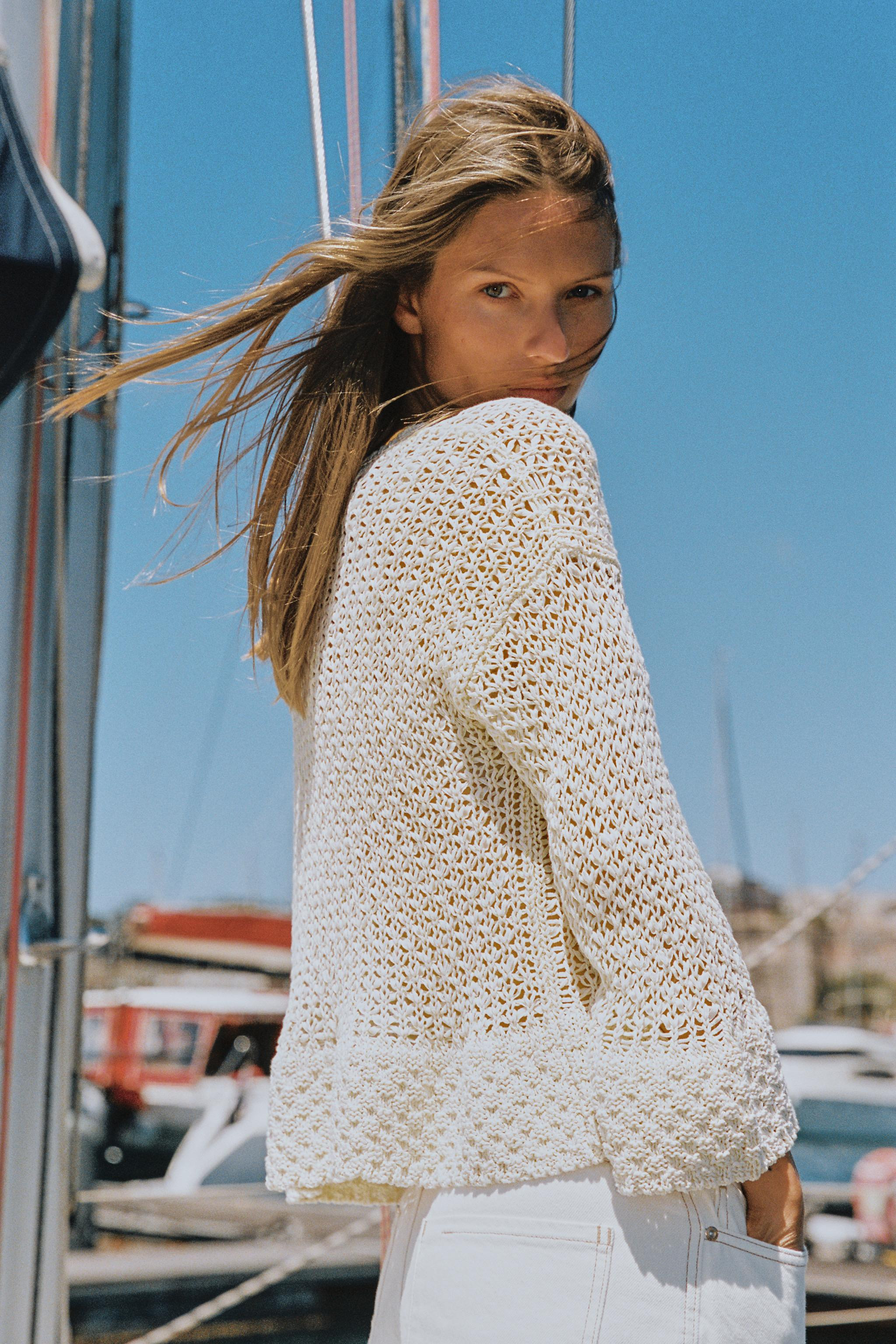 RUFFLED KNIT SWEATER | Zara US
