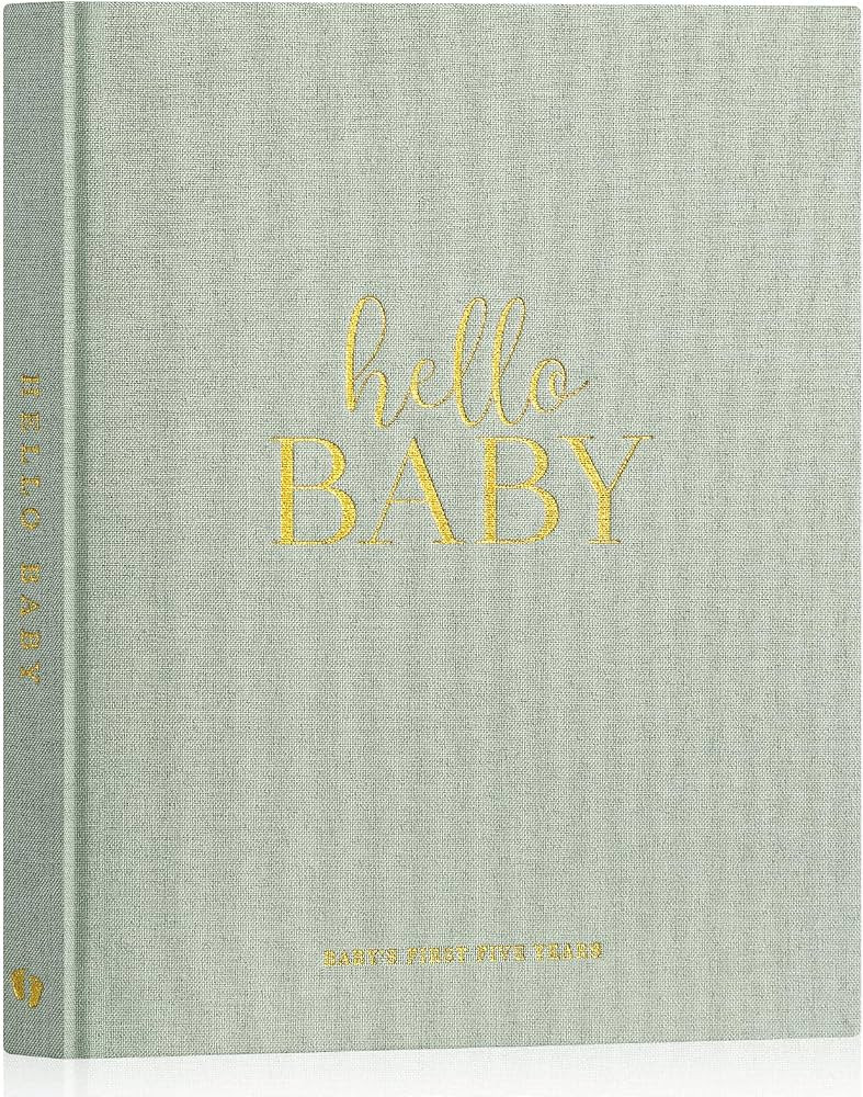 Lanpn Hello Baby Livre de souvenirs de 5 ans pour garçon et fille – Couverture rigide en lin p... | Amazon (CA)
