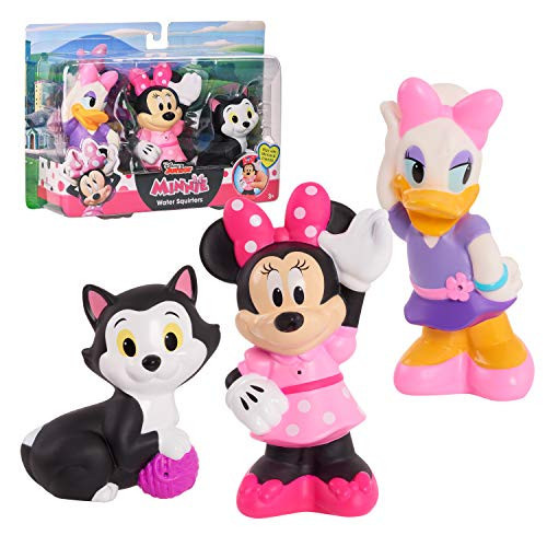 Disney Junior Minnie Mouse 3-Pack Bath Toys, Figures Include Minnie Mouse, Daisy Duck, and Figaro, Kids Toys for Ages 3 Up by Just Play | Amazon (US)