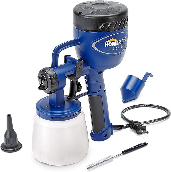 HomeRight C800766 HomeRight Finish Max Paint Sprayer HVLP Electric Spray Gun, 1 Nozzle Sprays All... | Amazon (US)